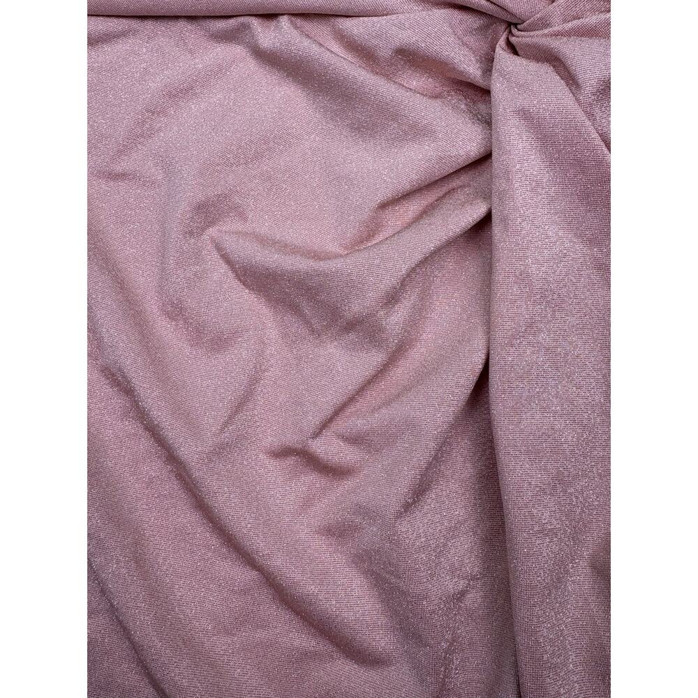 Shade Shore Swim Skirt Cover Up M Pink Metallic Knot Front Mini NWT - Picture 5 of 7
